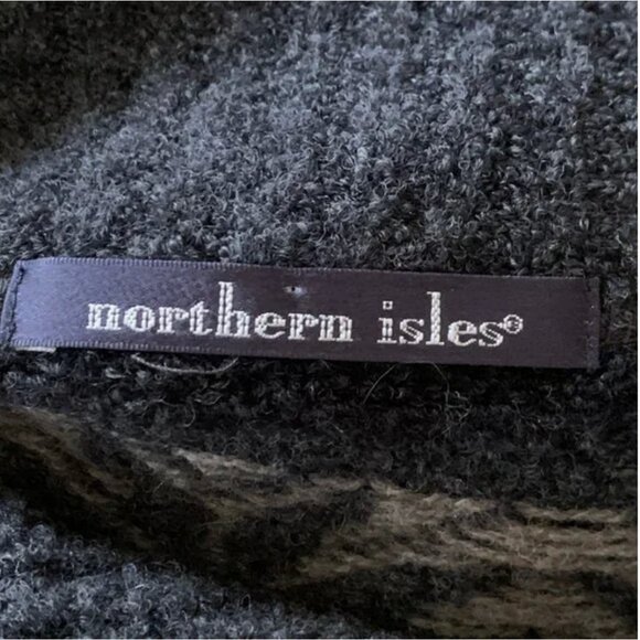 Northern Isles Men's Wool Shawl Collar Pullover Fair Isles Sweater Size Large - Picture 6 of 7